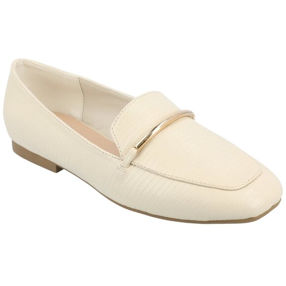 Journee Collection Women's Wrenn Slip on Loafers - Ivory - Picture 1 of 4